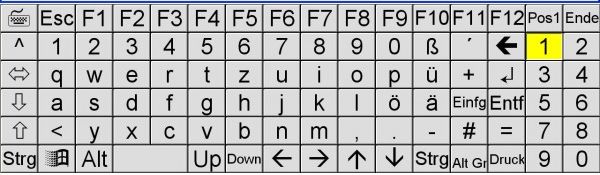 Bildschirmtastatur Altus