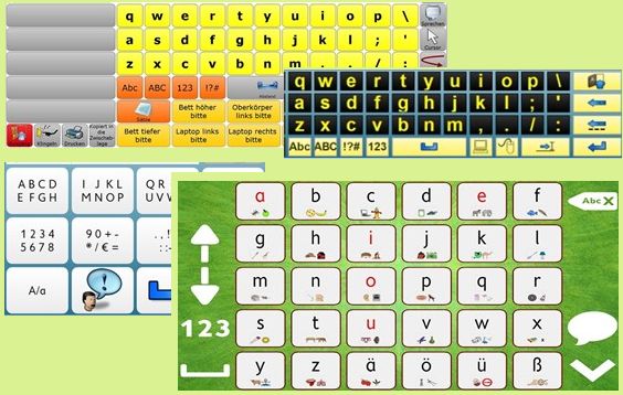 Bildschirmtastaturen mit Tobii Communicator